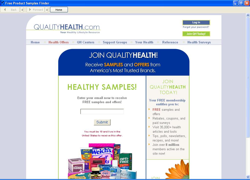 Free Product Samples Finder