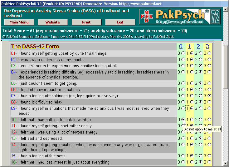 PakMed PakPsych 72