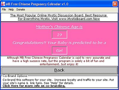 MB Free Chinese Pregnancy Calendar