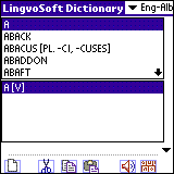 LingvoSoft Talking Dictionary English <> Albanian for Palm OS