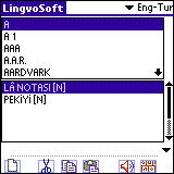 LingvoSoft Talking Dictionary English <> Turkish for Palm OS