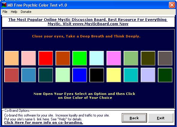 MB Free Psychic Color Test