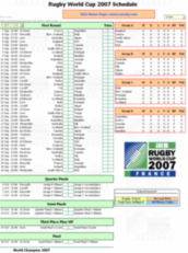 AceFixtures for Rugby World Cup