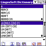 LingvoSoft Talking Dictionary English <> Italian for Palm OS