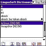 LingvoSoft Talking Dictionary English <> Romanian for Palm OS