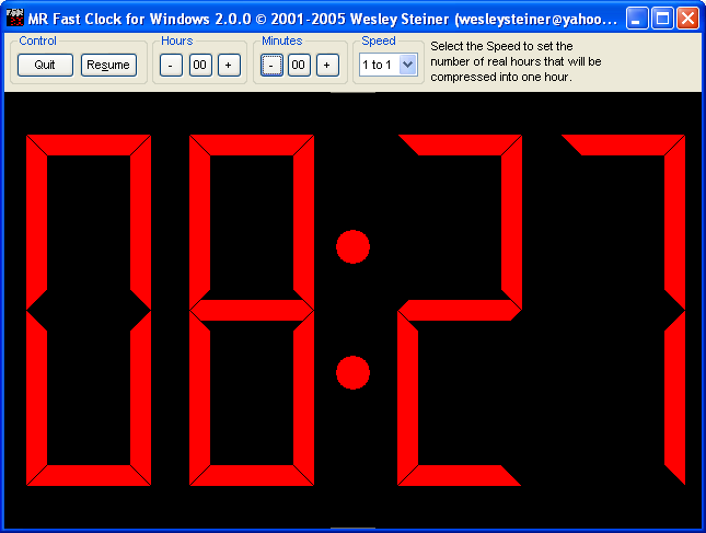 MR Fast Clock for Windows