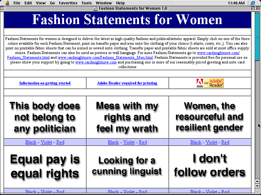 Fashion Statements for Women