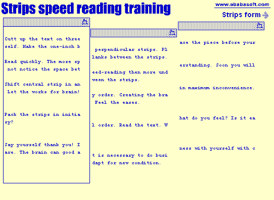 Key words perception Speed reading