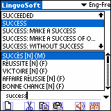 LingvoSoft Dictionary English <> French for Palm OS 3.2.87