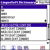 LingvoSoft Dictionary English <> Hungarian for Palm OS 3.2.90