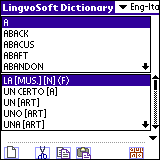 LingvoSoft Dictionary English <> Italian for Palm OS 3.2.90