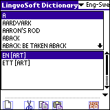 LingvoSoft Dictionary English <> Swedish for Palm OS 3.2.92
