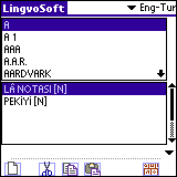 LingvoSoft Dictionary English <> Turkish for Palm OS 3.2.92