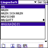 LingvoSoft Dictionary German <> Spanish for Palm OS 3.2.94