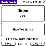 LingvoSoft FlashCards German <> French for Palm OS 1.2.36