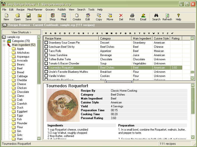 weight watchers recipe builder softwares Free download FreeWares