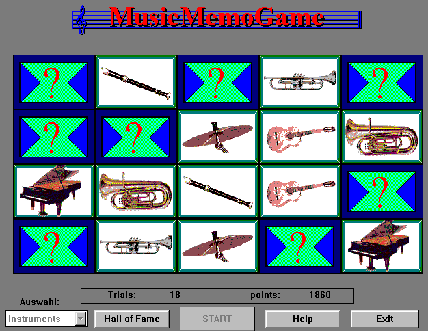 Music-Memory-Game 1.0 by Kaiser-Kaplaner- Software Download