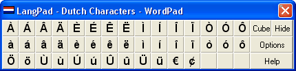 LangPad-Dutch Characters 1.0 by WISCO Computing- Software Download