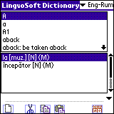 LingvoSoft Dictionary English <> Romanian for Palm OS