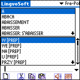 LingvoSoft Dictionary French <> Polish for Palm OS