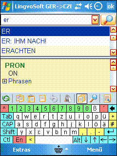 LingvoSoft Talking Dictionary German <> Czech for Pocket PC