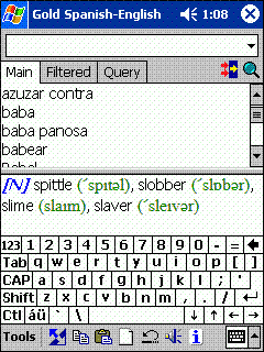 LingvoSoft Basic Talking Dictionary English <-> Spanish for Pocket PC