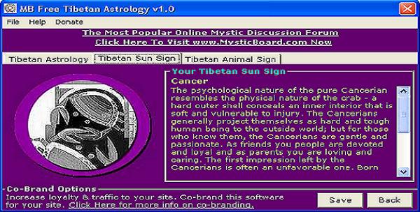 MB Free Tibetan Astrology
