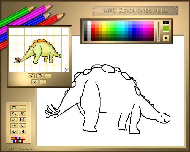 ABC Drawing School III Dinosaurs