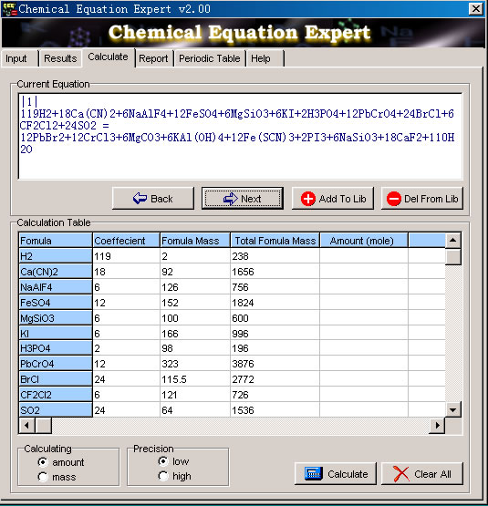 Chemical Equation Expert