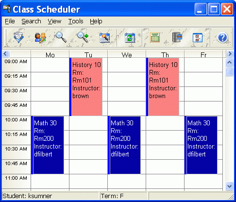 CyberMatrix Class Scheduler 5.01