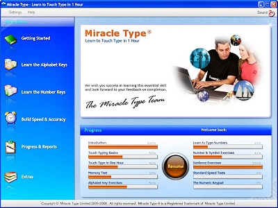 Miracle Type Learn to Type in one hour