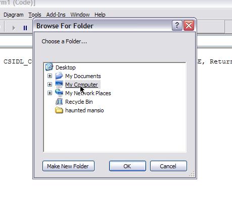 Browse For Folder ActiveX Control