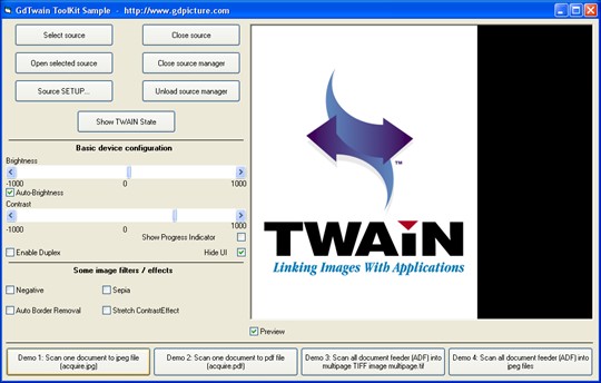 GdTwain OCX Twain ActiveX Site License
