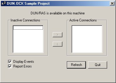 DUN OCX 1.1.0 by Simon Kewin- Software Download