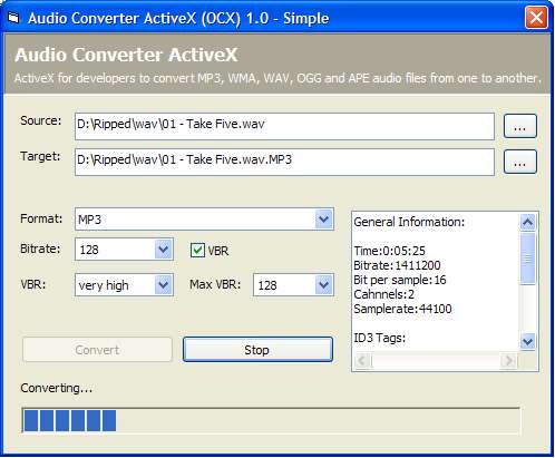 Audio Converter Activex (OCX)