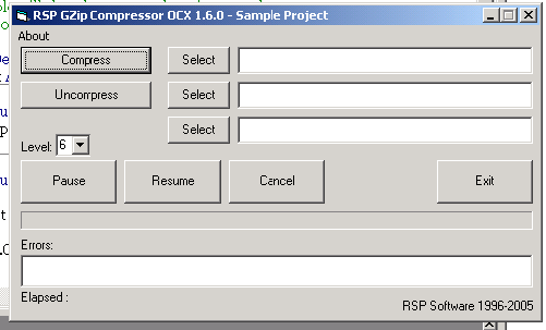 RSP GZip Compressor OCX