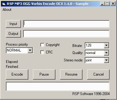 RSP MP3 OGG Vorbis Encode OCX