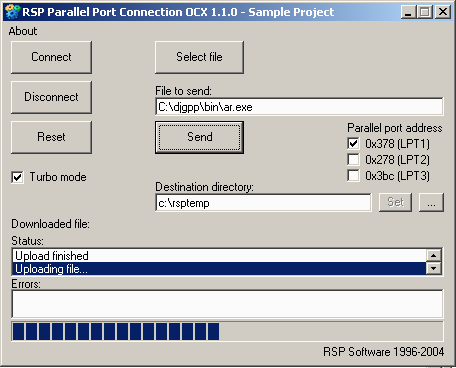 RSP Parallel Port Connection OCX