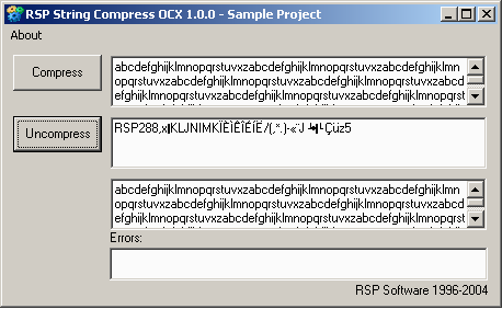 RSP String Compress OCX