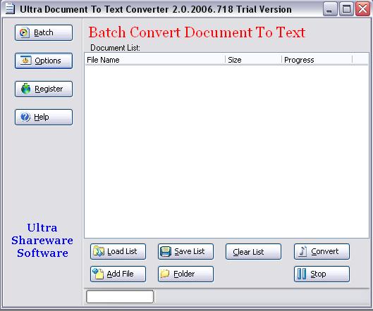 Ultra Document To Text ActiveX Component