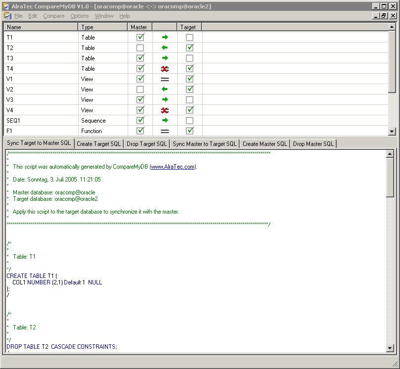 CompareMyDB