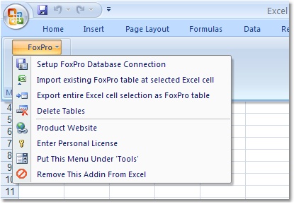 Excel FoxPro Import, Export & Convert Software