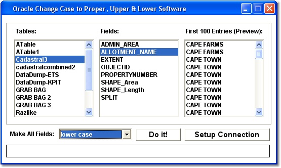 Oracle Change Case to Proper, Upper & Lower Software