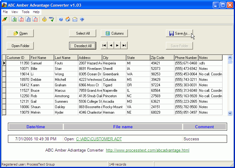 ABC Amber Advantage Converter