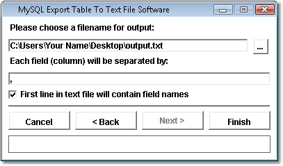 MySQL to Text Files Import, Export & Convert Software