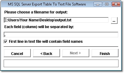 MS SQL Server to Text Files Import, Export & Convert Software