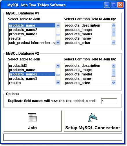 MySQL Join Two Tables Software