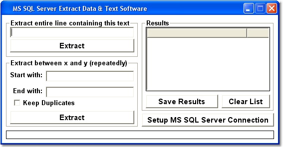MS SQL Server Search & Extract Data Software