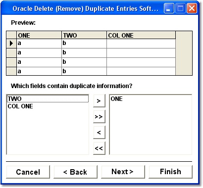 Oracle Delete (Remove) Duplicate Entries Software