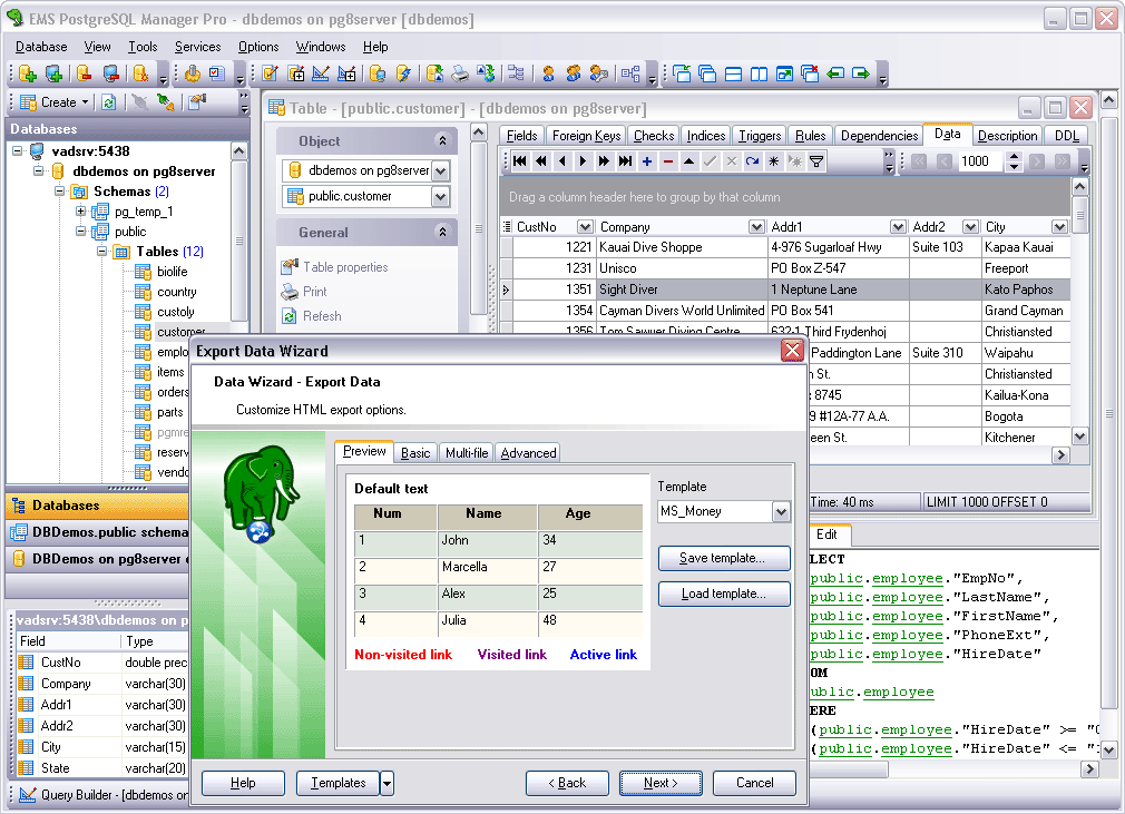 EMS SQL Manager 2005 Lite for PostgreSQL